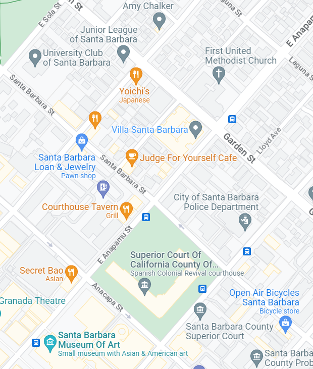 Map to Santa Barbara Church of Christ